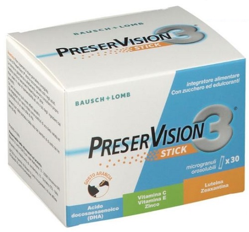 PRESERVISION 3 30 STICK OROSOLUBILI DA 2 G - Farma Nice