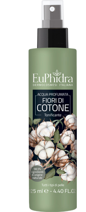 EUPHIDRA ACQUA PROFUMATA COTONE IN FLACONE CON ETICHETTA POMPA SPRAY - Farma Nice