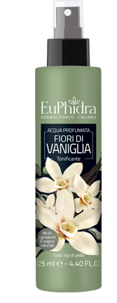 EUPHIDRA ACQUA PROFUMATA VANIGLIA IN FLACONE CON ETICHETTA POMPA SPRAY - Farma Nice