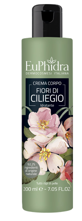 EUPHIDRA CREMA CORPO IDRATANTE CILIEGIO IN FLACONE CON ETICHETTA - Farma Nice