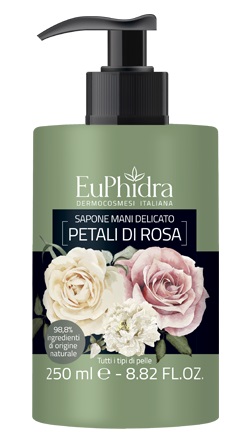 EUPHIDRA SAPONE LIQUIDO MANI ROSA IN FLACONE CON ETICHETTA DISPENSER - Farma Nice