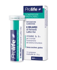 PROLIFE COMPRESSE MASTICABILI INTEGRATORE ALIMENTARE IN TUBETTO CON ASTUCCIO - Farma Nice