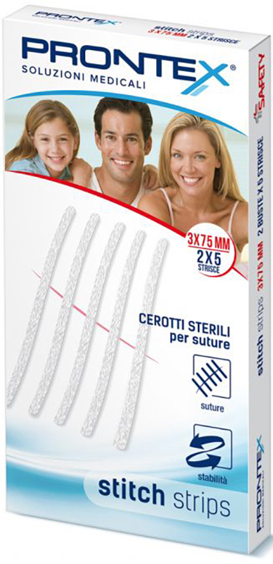 PRONTEX STITCH STRIPS 3X75 10 PEZZI - Farma Nice