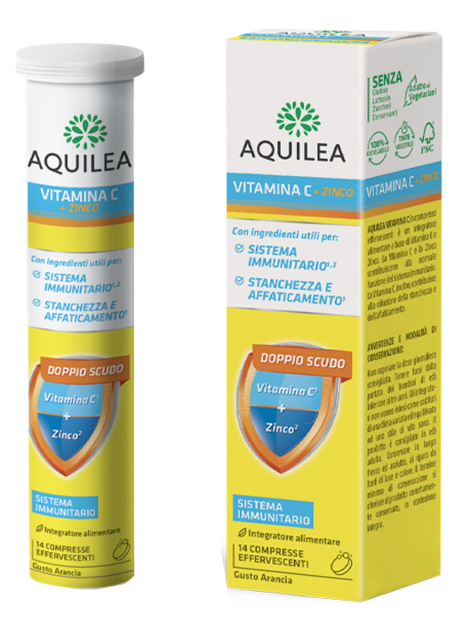 AQUILEA VITAMINA C 14 COMPRESSE EFFERVESCENTI - Farma Nice