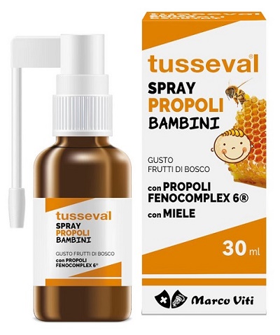 TUSSEVAL GOLA PROPOLI SPRAY PER BAMBINI 30 ML - Farma Nice