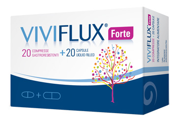 VIVIFLUX FORTE 20 COMPRESSE GASTRORESISTENTI + 20 CAPSULE LIQUID FILLER - Farma Nice
