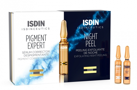 ISDINCEUTICS ROUTINE ANTIMACCHIE ISDINCEUTICS PIGMENT EXPERT 10 FIALE GIORNO + ISDINCEUTICS NIGHT PEEL 10 FIALE NOTTE - Farma Nice
