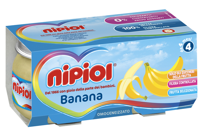 NIPIOL OMOGENEIZZATO BANANA 2 X 80 G - Farma Nice
