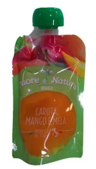 CUORE DI NATURA POUCH CAROTA MANGO MELA 100 G - Farma Nice