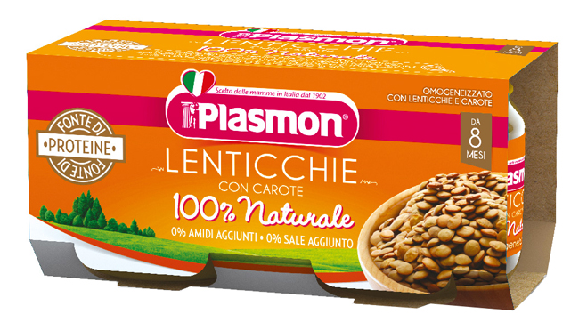 PLASMON OMOGENEIZZATO LENTICCHIE 2 X 80 G - Farma Nice