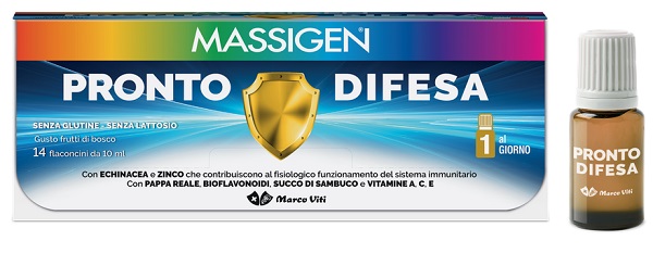 MASSIGEN PRONTO DIFESA 14 FLACONI X 10 ML - Farma Nice
