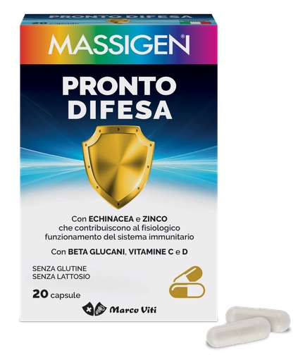 MASSIGEN PRONTO DIFESA 20 CAPSULE - Farma Nice