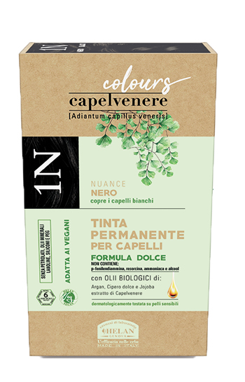 CAPELVENERE COLOURS TINTA CAPELLI 1N NERO - Farma Nice