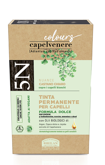 CAPELVENERE COLOURS TINTA CAPELLI 5N CASTANO CHIARO - Farma Nice