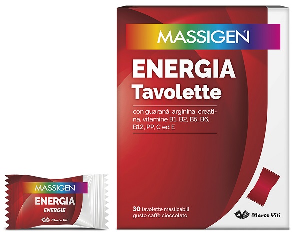MASSIGEN ENERGIA 30 TAVOLETTE MASTICABILI - Farma Nice