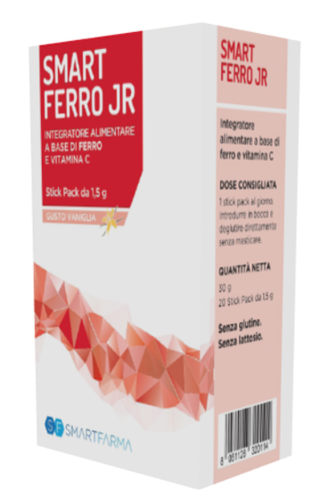 SMART FERRO JR 20 STICK PACK GUSTO VANIGLIA - Farma Nice