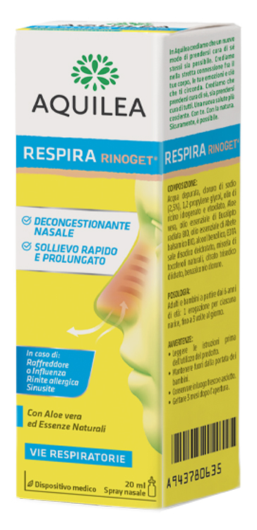 AQUILEA RESPIRA RINOGET 20 ML - Farma Nice
