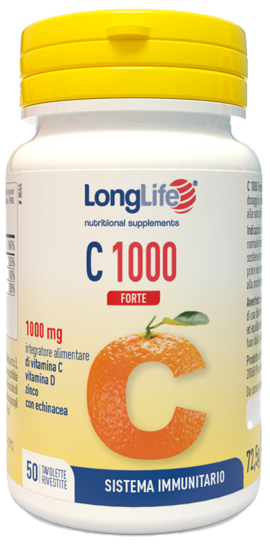LONGLIFE C 1000 FORTE 50 TAVOLETTE - Farma Nice