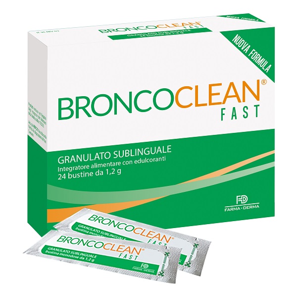 BRONCOCLEAN FAST GRANULATO SUBLINGUALE 24 BUSTINE - Farma Nice