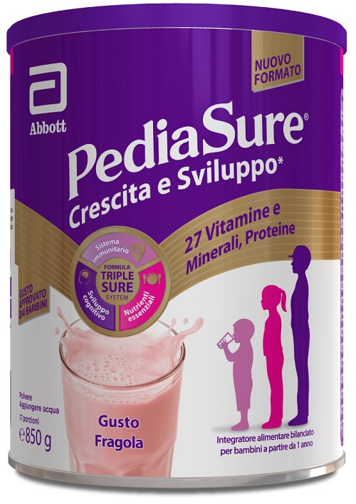 PEDIASURE CRESCITA&SVILUPPO FRAGOLA 850 G - Farma Nice