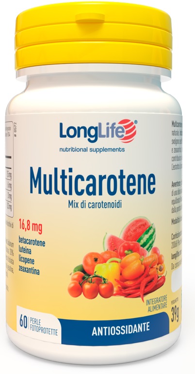 LONGLIFE MULTICAROTENE 60 PERLE - Farma Nice
