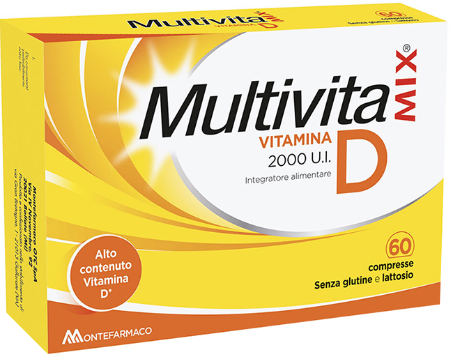 MULTIVITAMIX VITAMINA D 2000 UI 60 COMPRESSE - Farma Nice
