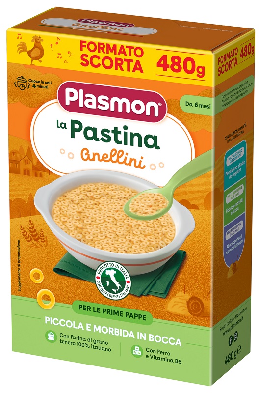 PLASMON PASTINA ANELLINI 480 G - Farma Nice