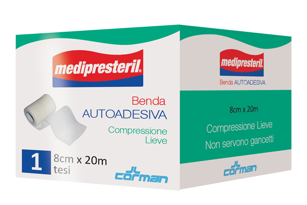 MEDIPRESTERIL BENDA AUTOADESIVA 8X2000 CM 1 PEZZO - Farma Nice
