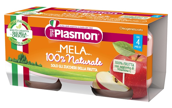 PLASMON OMOGENEIZZATO MELA 2 X 80 G - Farma Nice