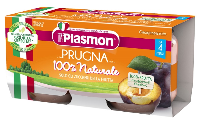 PLASMON OMOGENEIZZATO PRUGNA 2 X 80 G - Farma Nice