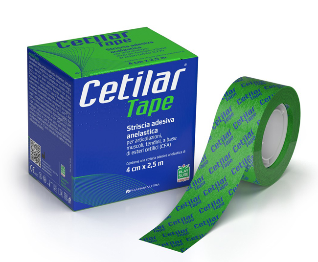 STRISCIA ADESIVA ANELASTICA CETILAR TAPE CM 4 X 2,5 M - Farma Nice