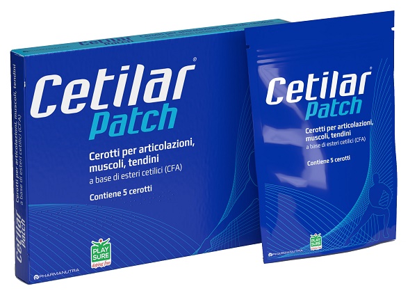CEROTTO MONOUSO CETILAR PATCH PER ARTICOLAZIONI MUSCOLI E TENDINI 5 PEZZI - Farma Nice