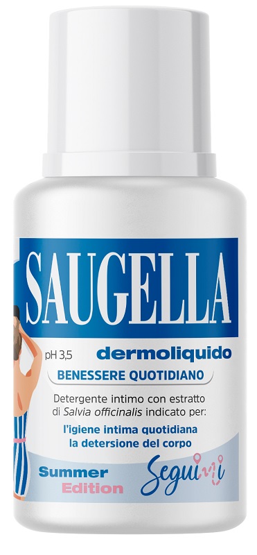 SAUGELLA DERMOLIQUIDO PH 3,5 BENESSERE QUOTIDIANO DETERGENTE INTIMO 100 ML - Farma Nice