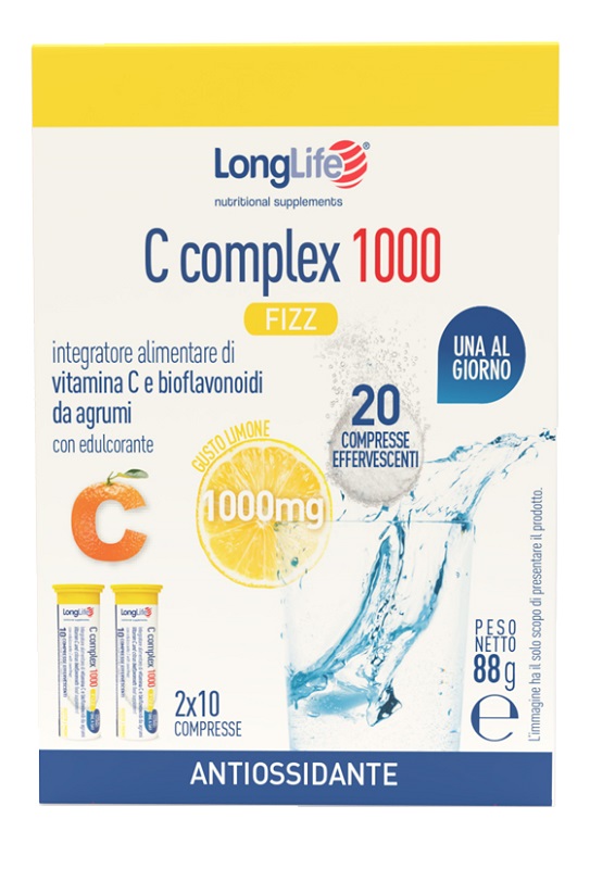 LONGLIFE C COMPLEX 1000 FIZZ 20 COMPRESSE EFFERVESCENTI - Farma Nice