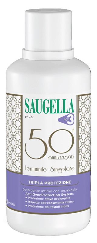 SAUGELLA ACTI3 DETERGENTE INTIMO 500 ML ANNIVERSARIO - Farma Nice