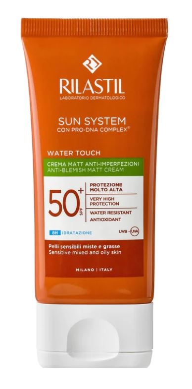 RILASTIL SUN SYSTEM WATER TOUCH MAT CREMA SPF50+ 50 ML - Farma Nice