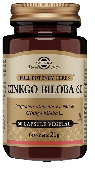 GINKGO BILOBA 60 60 CAPSULE VEGETALI - Farma Nice