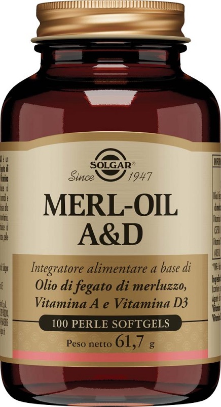 MERL OIL A&D 100 PERLE SOFTGEL - Farma Nice