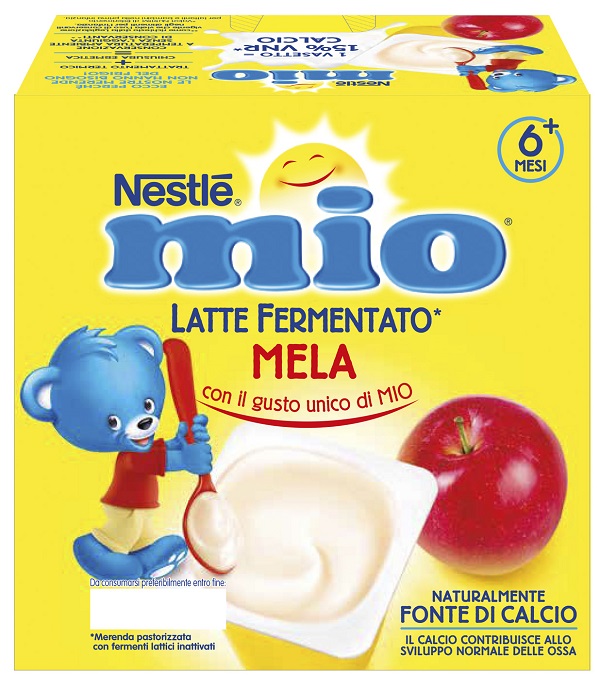 MIO MERENDA LATTE FERMENTATO MELA 4 PEZZI DA 100 G - Farma Nice