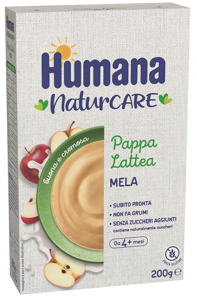 HUMANA PAPPA LATTEA MELA 200 G - Farma Nice