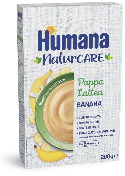 HUMANA PAPPA LATTEA BANANA 200 G - Farma Nice