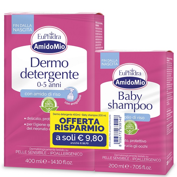 ABBINATA DERMO 0-5 200 ML + BABY SHAMPOO 400 ML - Farma Nice