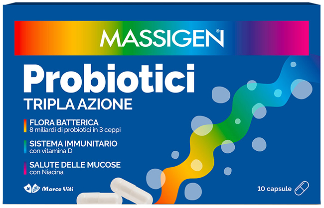 MASSIGEN PROBIOTICI 10 CAPSULE - Farma Nice