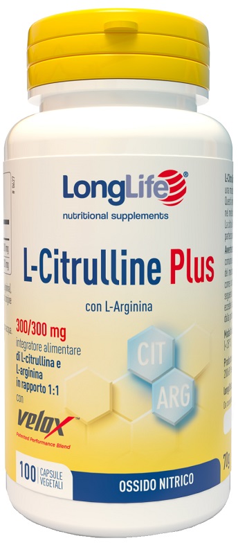 LONGLIFE L-CITRULLINE PLUS 100 CAPSULE VEGETALI - Farma Nice