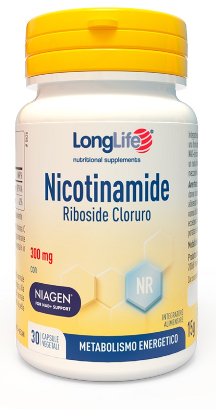 LONGLIFE NICOTINAMIDE RIBOSIDE CLORURO 30 CAPSULE DA 500 MG - Farma Nice