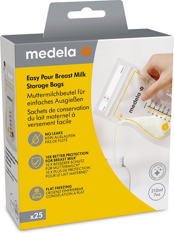 EASY POUR SACCA CONSERVAZIONE LATTE MATERNO 25 PEZZI - Farma Nice