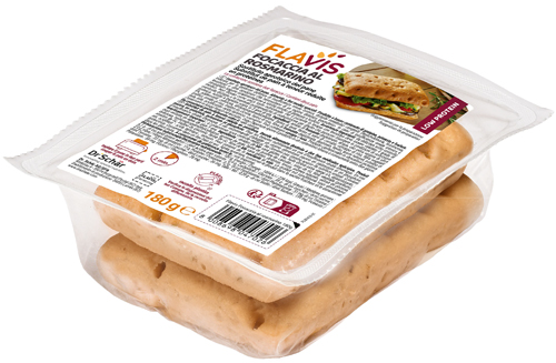 FLAVIS FOCACCIA ROSMARINO 2 PEZZI DA 90 G - Farma Nice