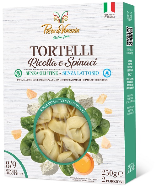 PASTA DI VENEZIA TORTELLI RICOTTA E SPINACI SENZA GLUTINE STAB  250 G - Farma Nice