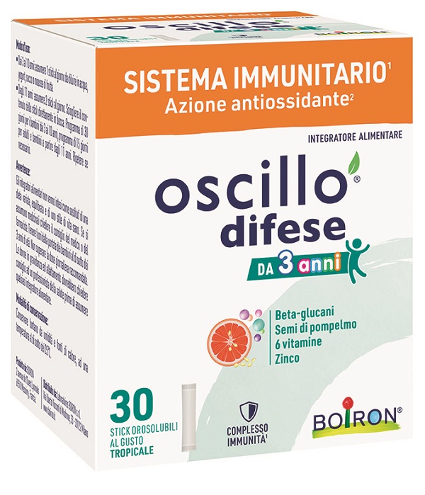 OSCILLO DIFESE 3+ 30 STICK OROSOLUBILI - Farma Nice