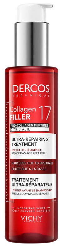 DERCOS COLLAGEN 17 FILLER TRATTAMENTO PRE SHAMPOO 150 ML - Farma Nice